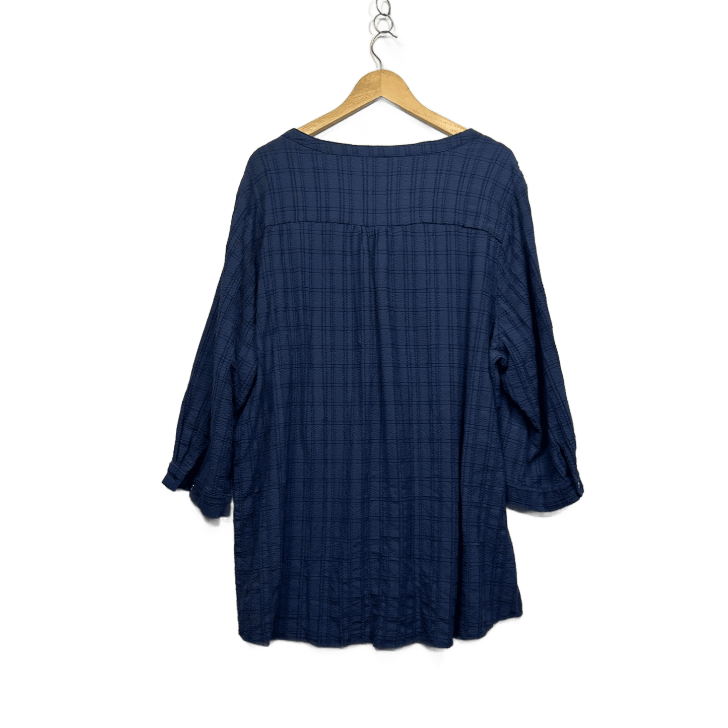 Millers Womens Blue Long Sleeve Check Blouse Top Size 22