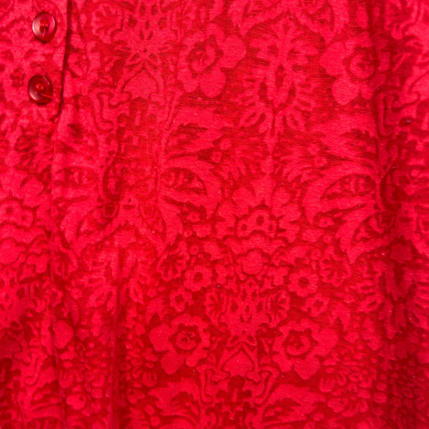 Regatta Womens Red Three Quarter Sleeve Sheer Top Blouse Size 14