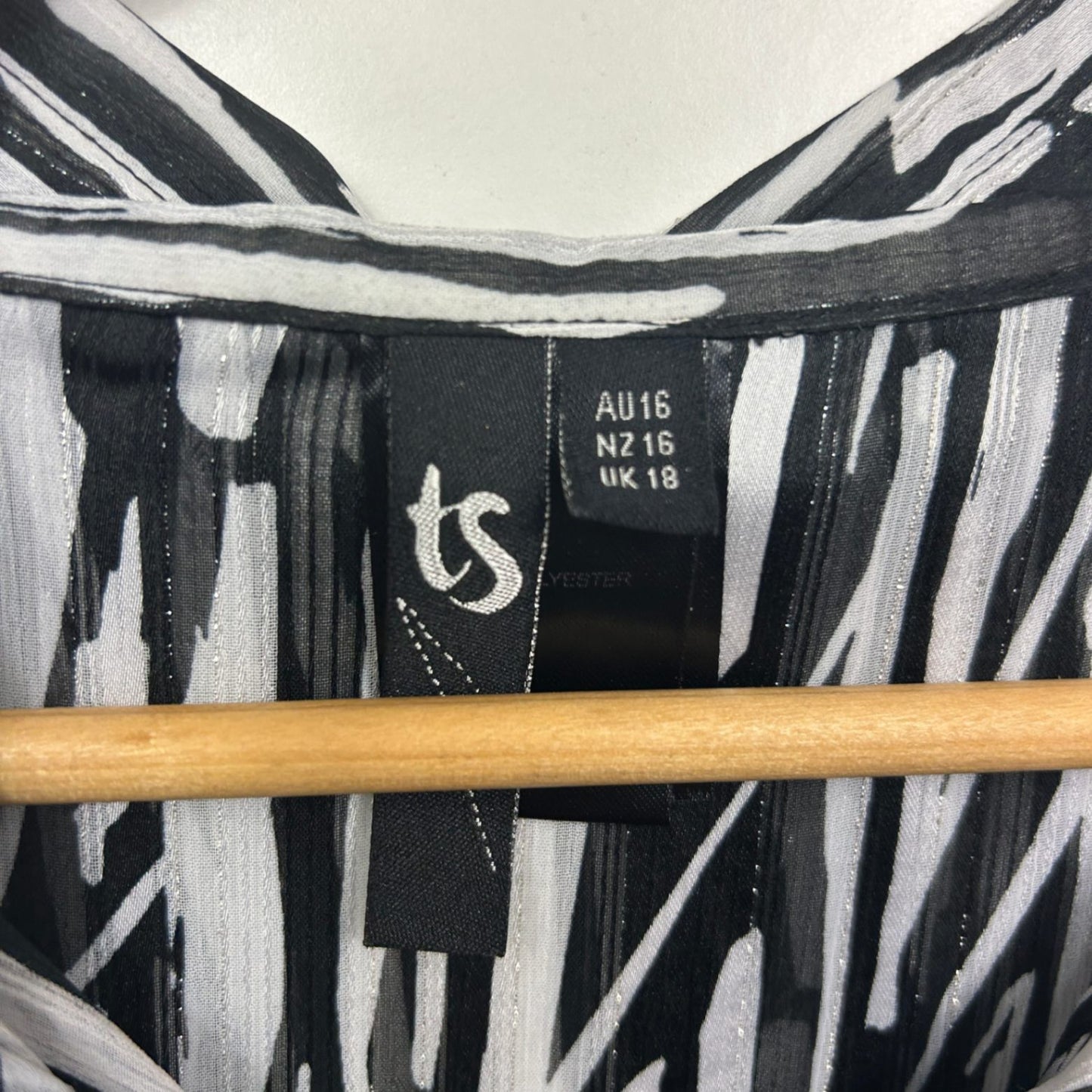 Taking Shape Dress Top Layer Size 16 Sleeveless Button Up Metallic