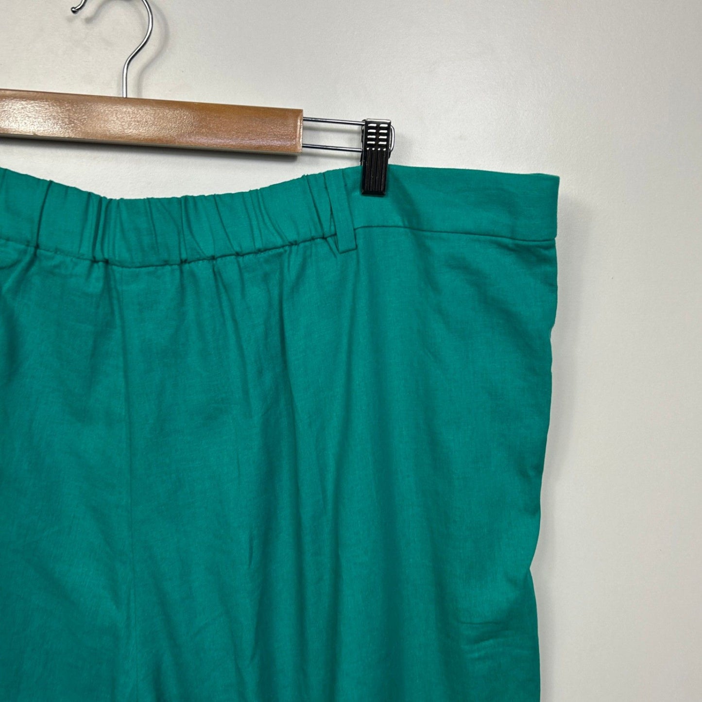 Suzanne Grae Linen Blend Pockets Zip Fly Cropped Pants Size 24