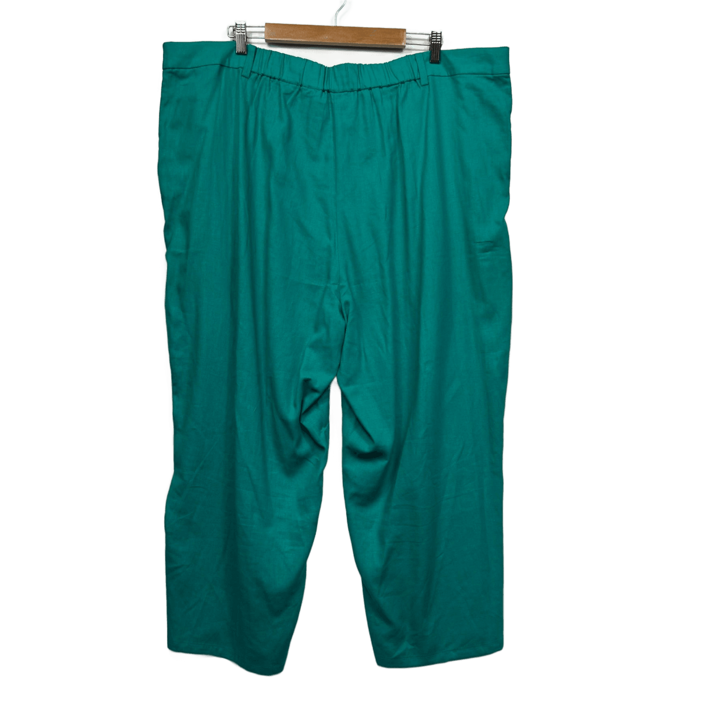 Suzanne Grae Linen Blend Pockets Zip Fly Cropped Pants Size 24