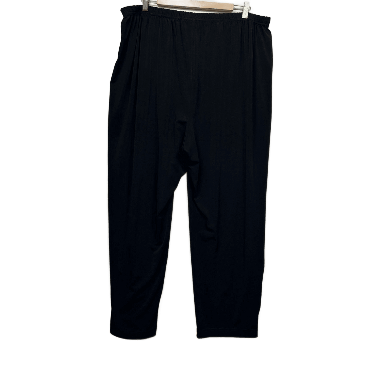 LAGOS Black Pants Trousers Size 22 - 24 Elastic Waist Pull On Comfort Stretch