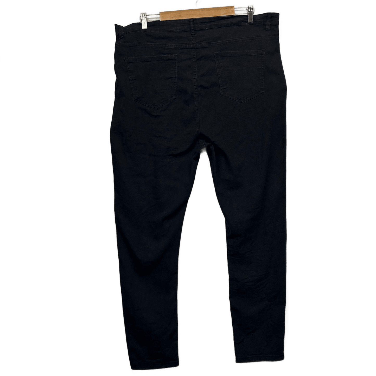 Boohoo Womens Black Skinny Jeans  22 Denim High Rise Zip Fly