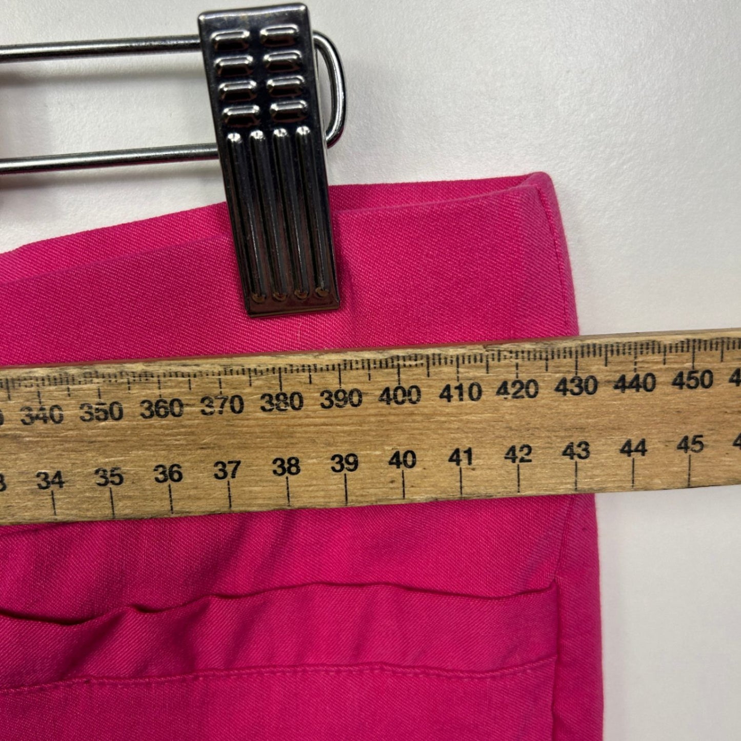 Millers Womens Pink Crochet Hem Capri Cropped Pants Size 16