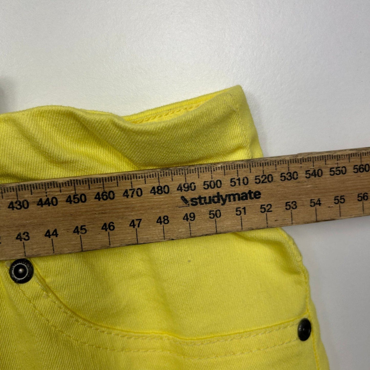 New Millers Lemon Yellow Cotton Blend Bermuda Shorts Size 20