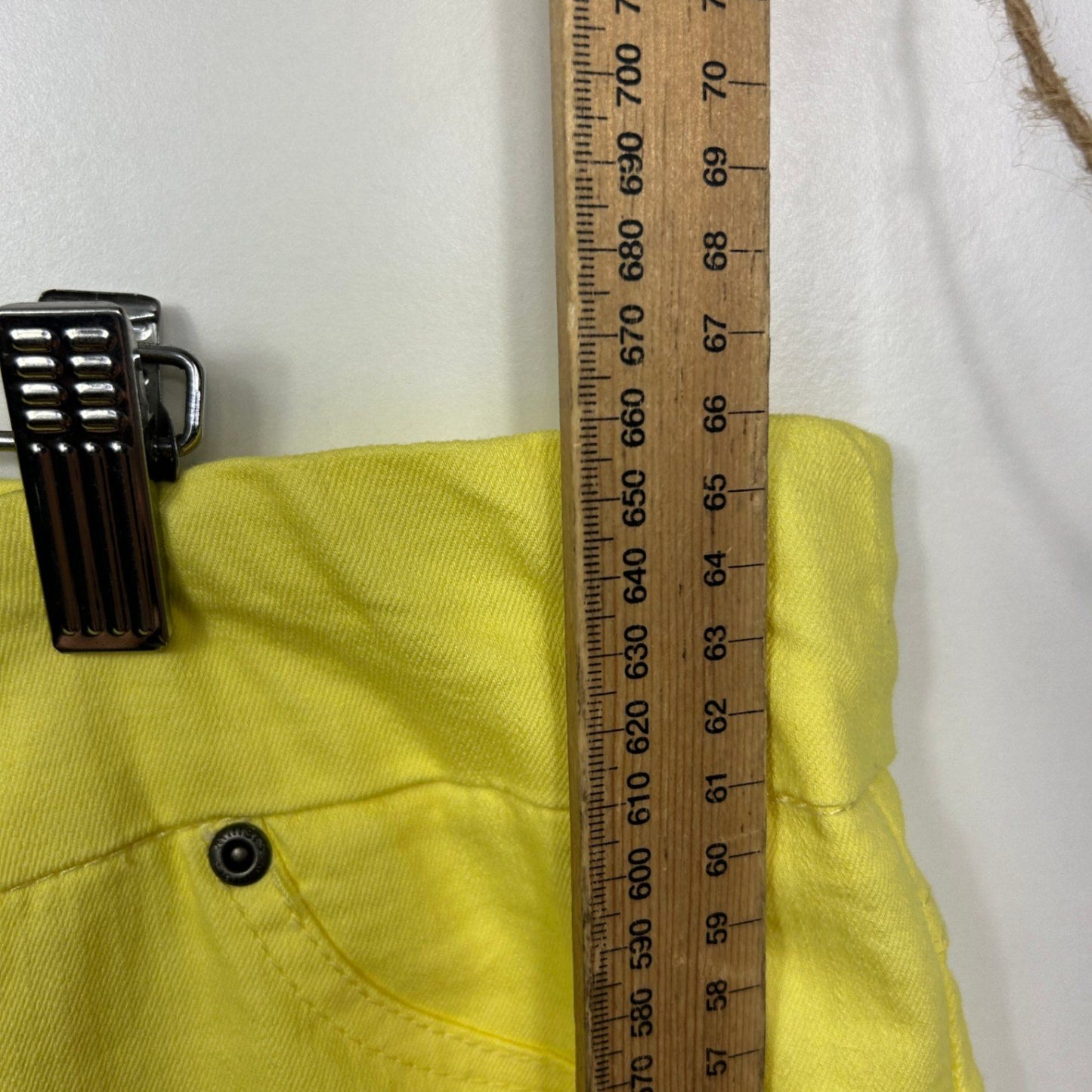 New Millers Lemon Yellow Cotton Blend Bermuda Shorts Size 20