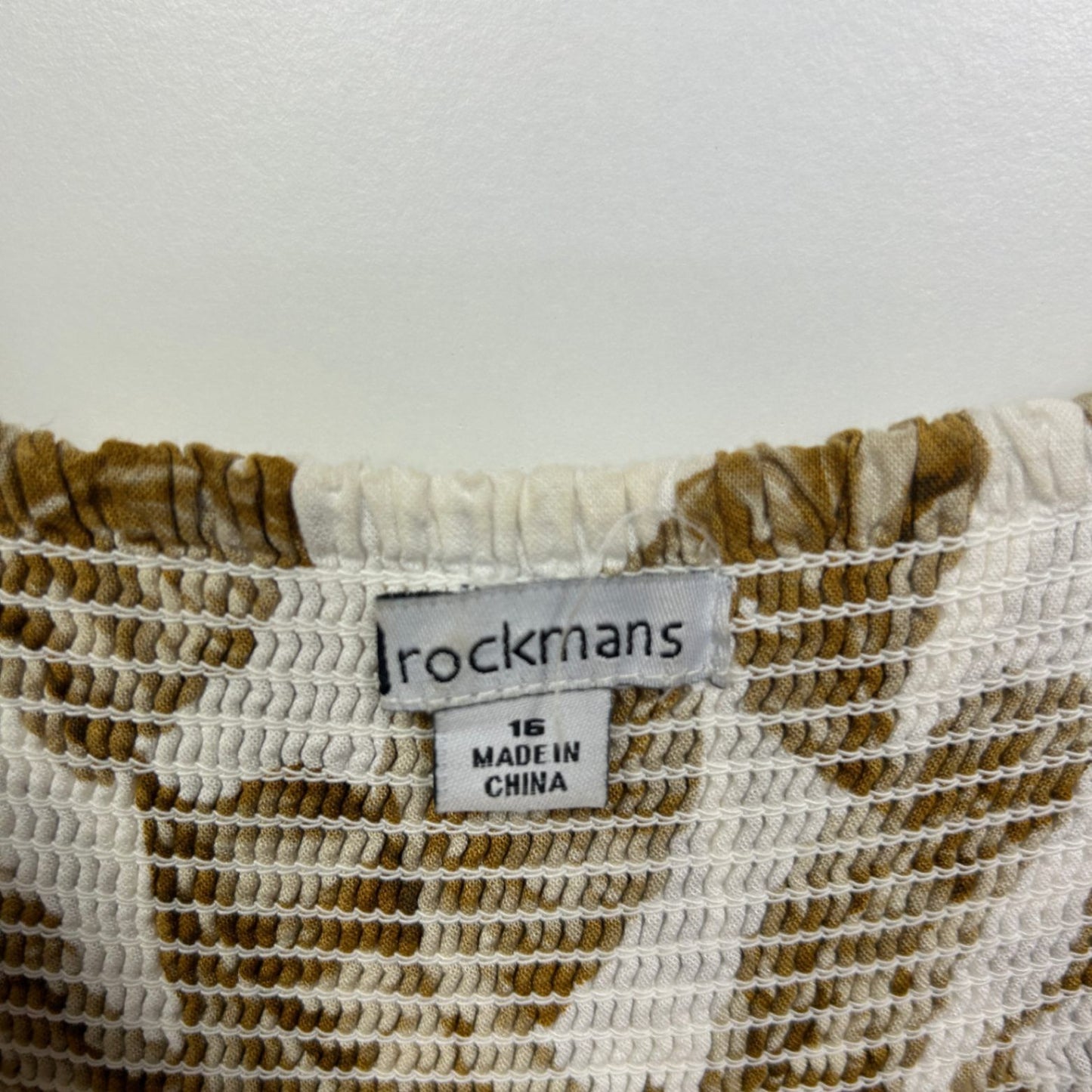Rockmans Sleeveless Linen Blend Floral Midi Length Dress Size 16