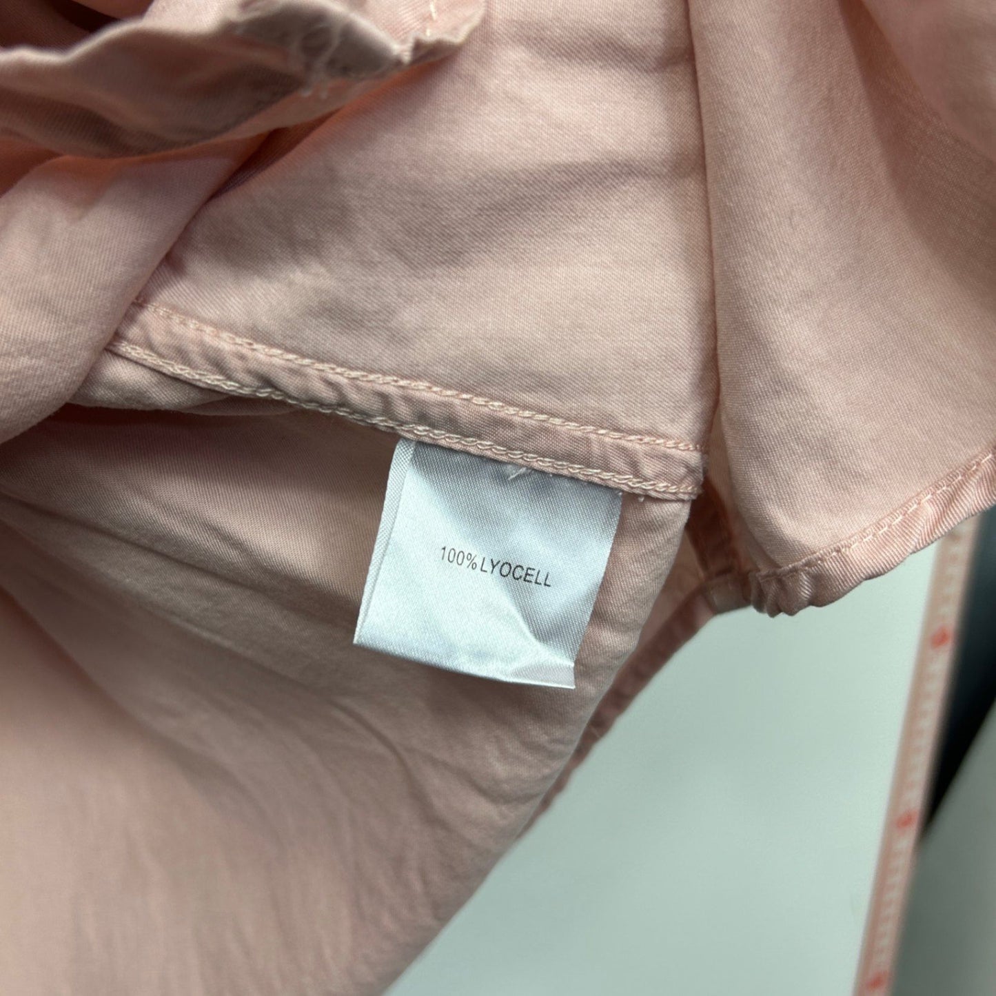 Autograph Pink Long Sleeve Button Up Shirt Blouse Lyocell Size 24