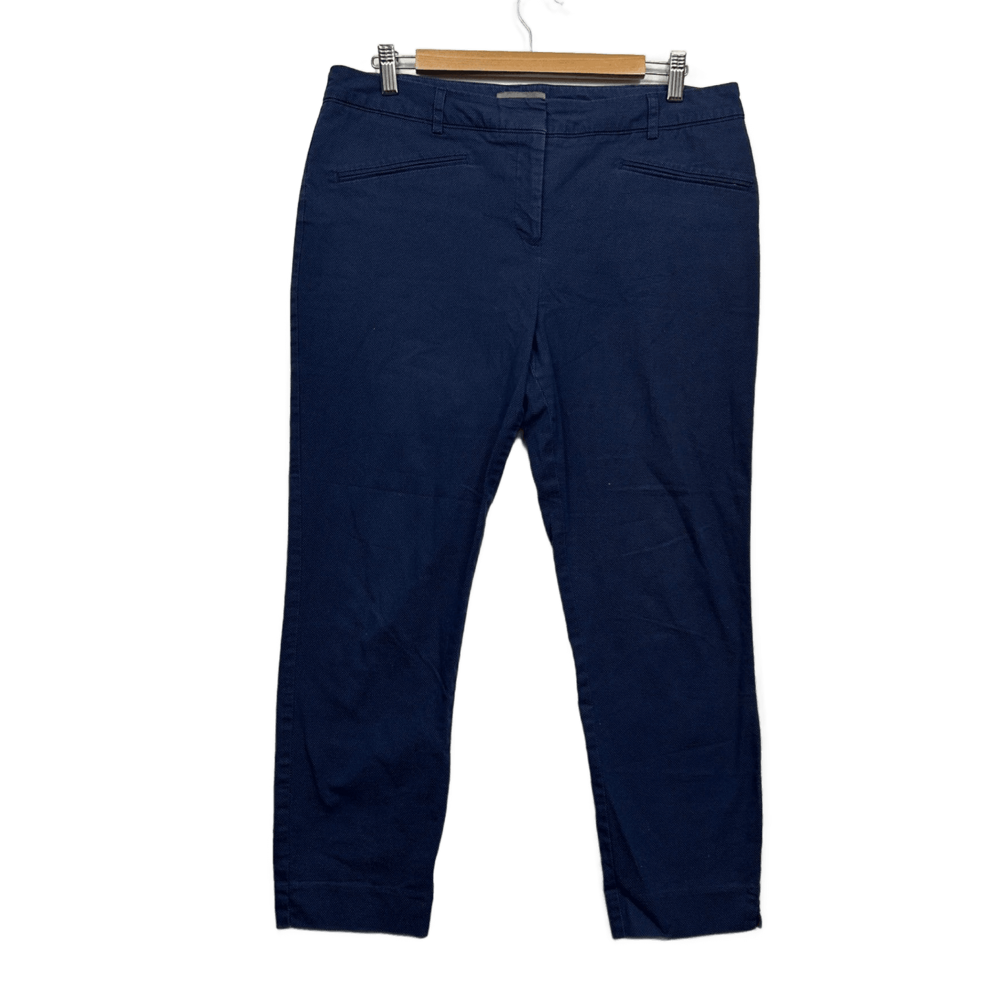 Jacqui E Navy Blue Tailored Trousers Pants Size 14