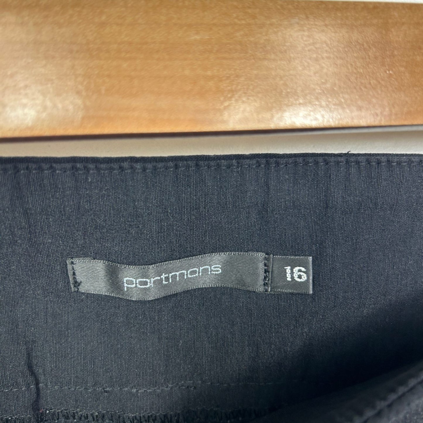 Portmans Black Pants Trousers Size 16