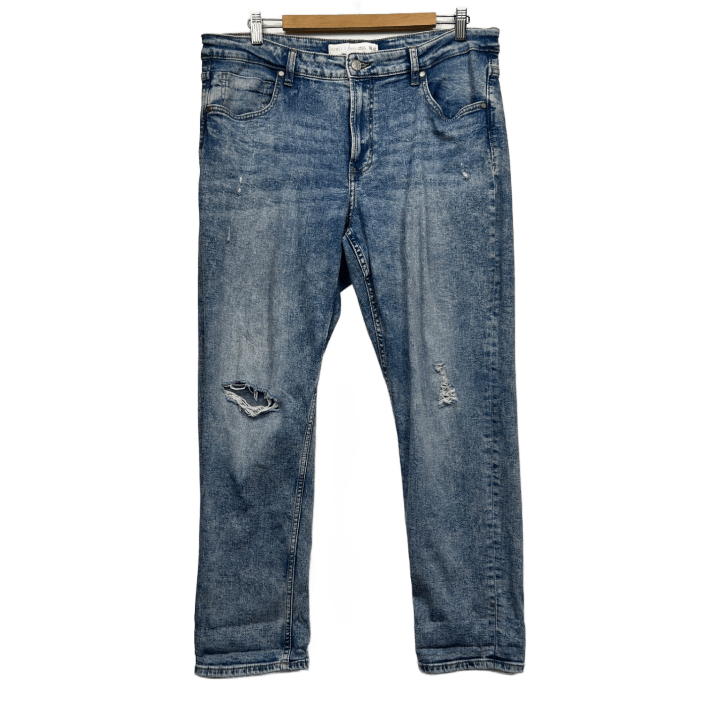 Target Girlfriend Ankle Length Blue Denim Jeans Size 16