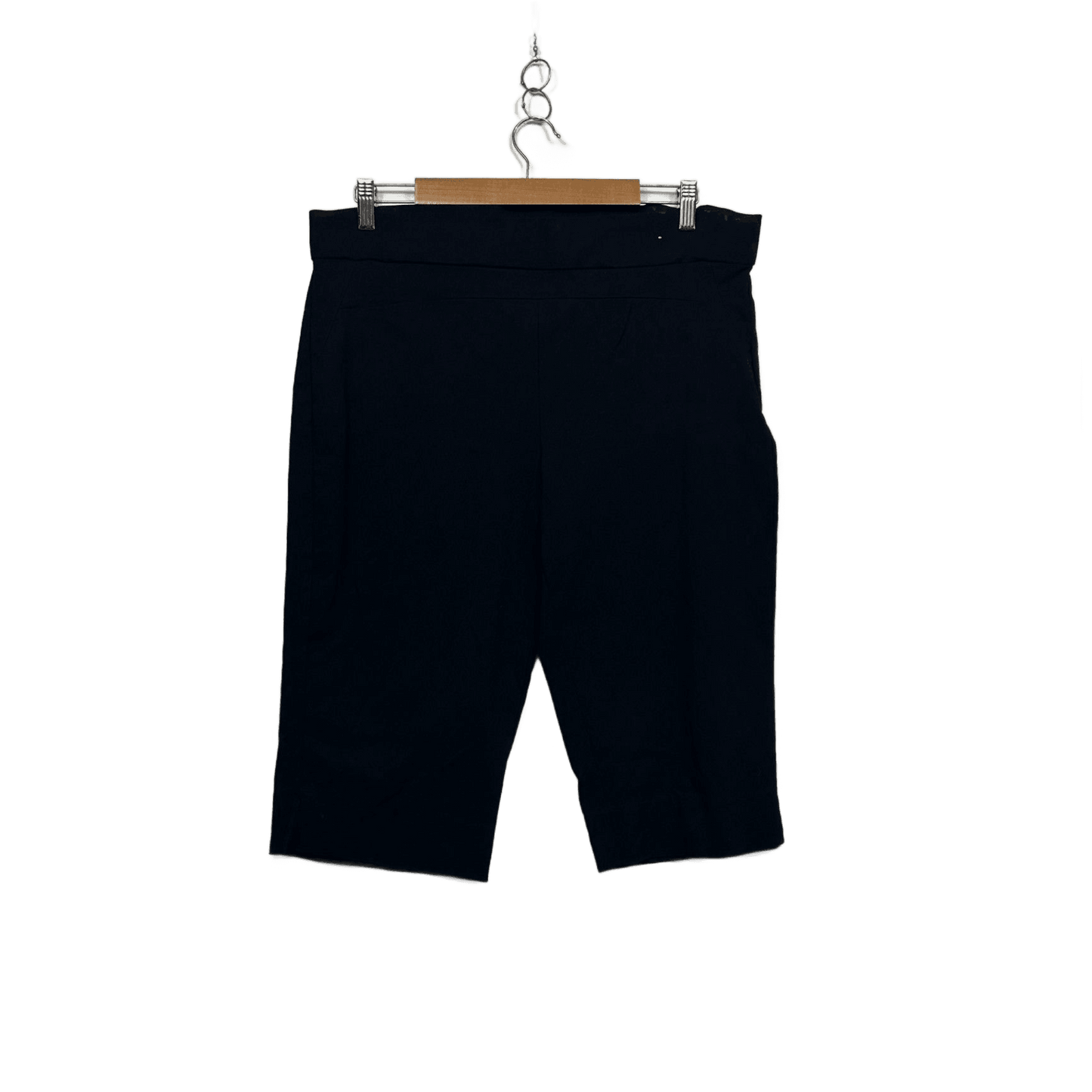 Katies Black Pull On Bermuda Shorts Size 18