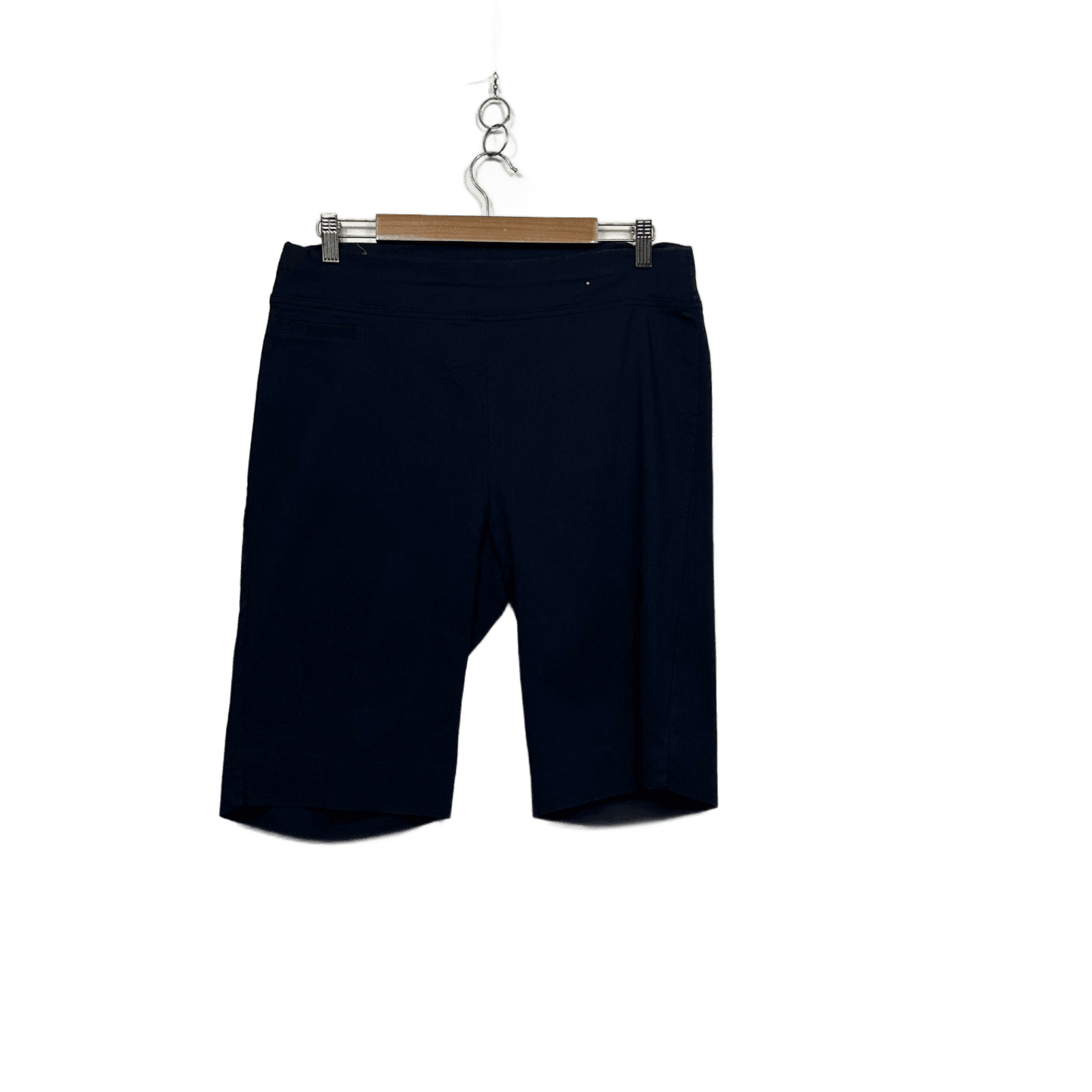 Autograph Bermuda Shorts Cropped Pants Size 18 Navy Blue Pull On