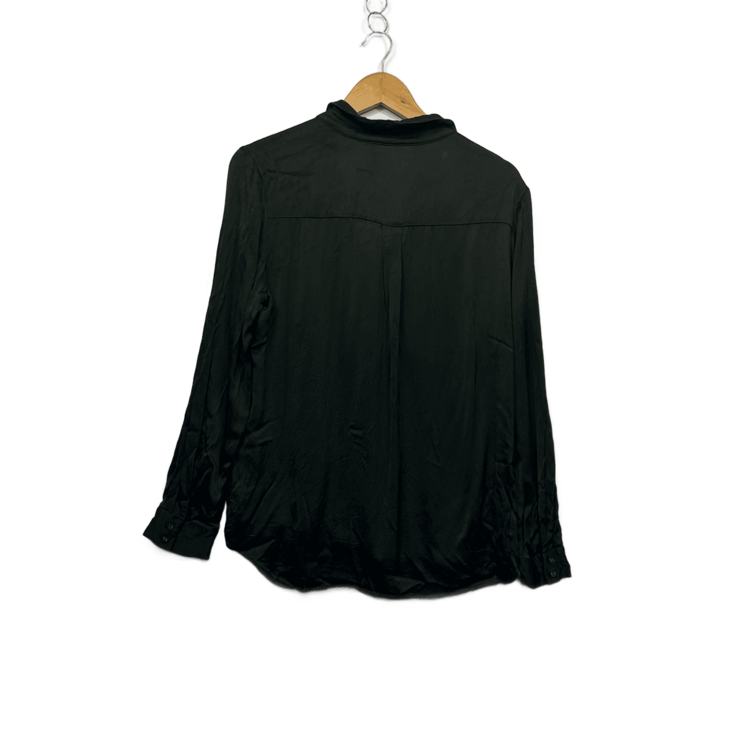 Forever New Olive Green Button Up Top Shirt Size 14 Viscose