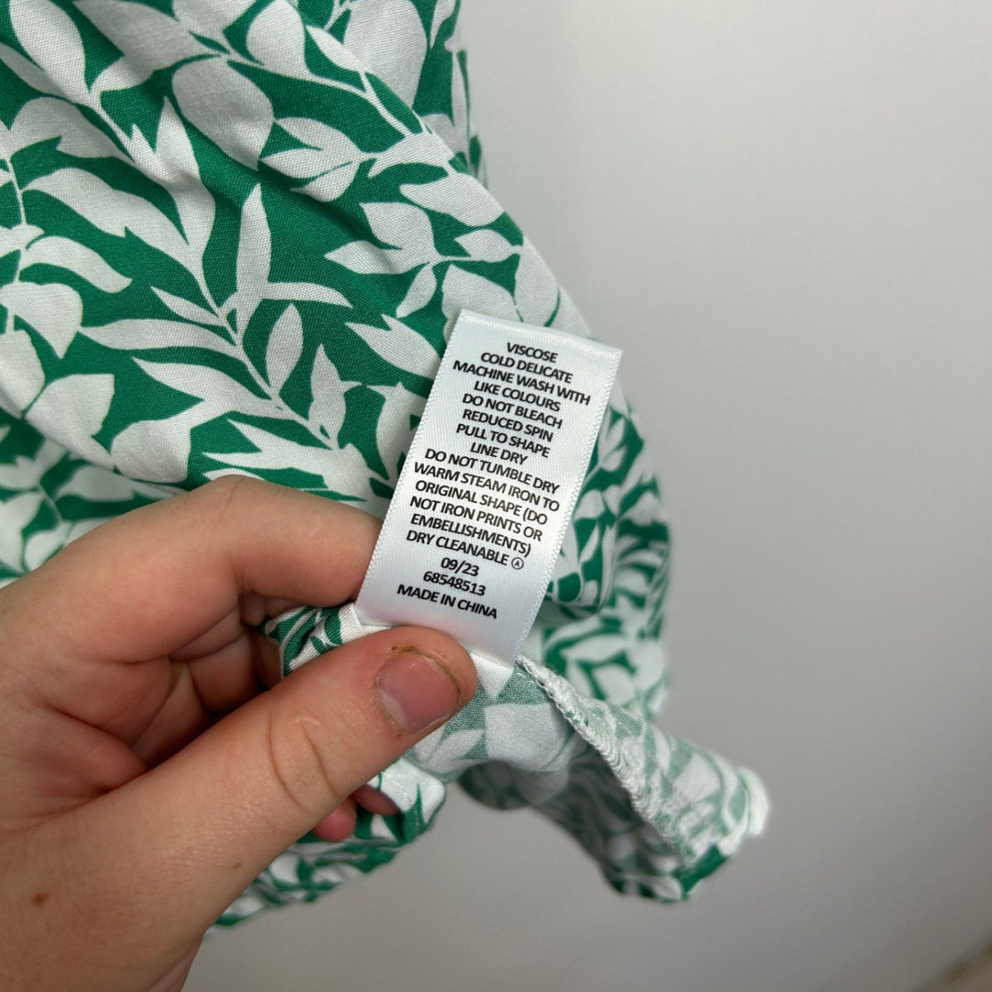 Target Top Size 20 Green Floral Short Sleeve Viscose