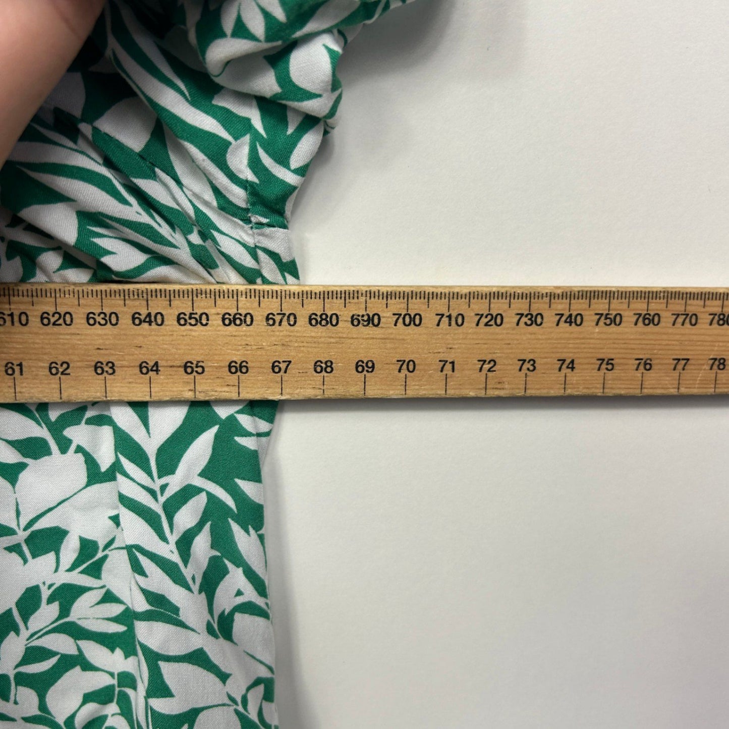 Target Top Size 20 Green Floral Short Sleeve Viscose