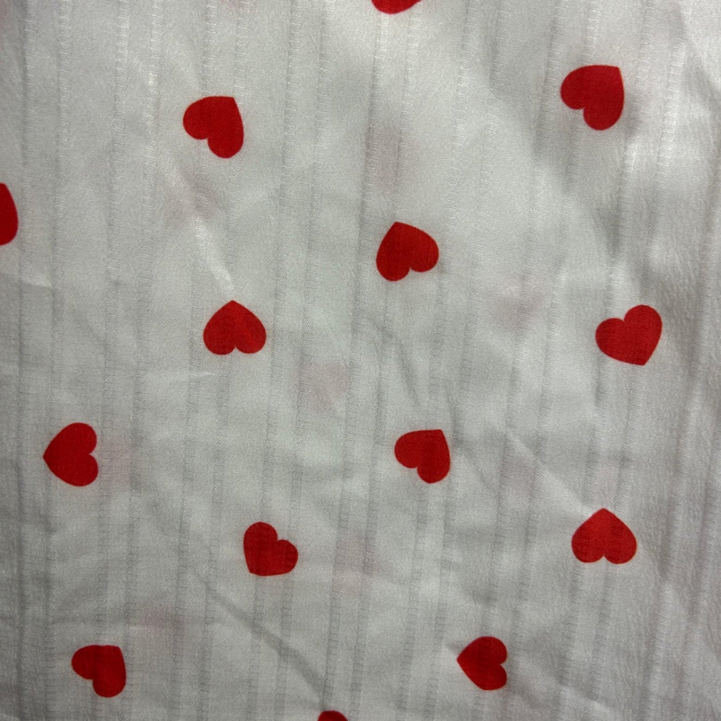 Shein Maxi Skirt Size 14 16 White Red Hearts Love Long Length