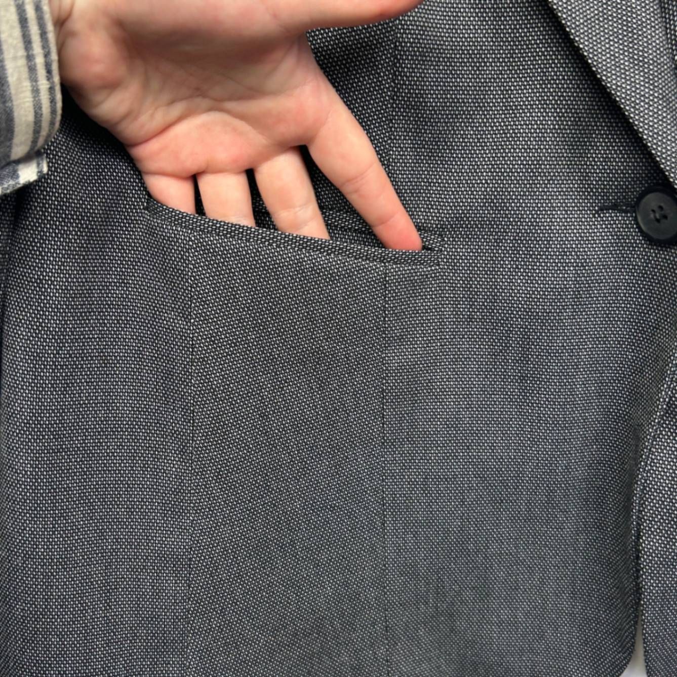 Preview Blazer Jacket Size 18 Charcoal Grey Single-Breasted