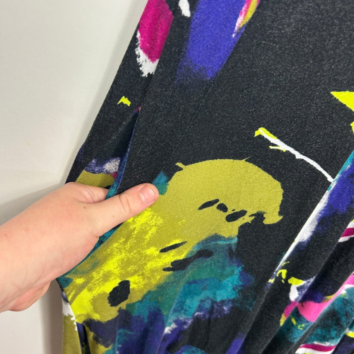 Taking Shape Shift Dress Size 16 Small Plus 3/4 Sleeve Jersey Pockets Casual