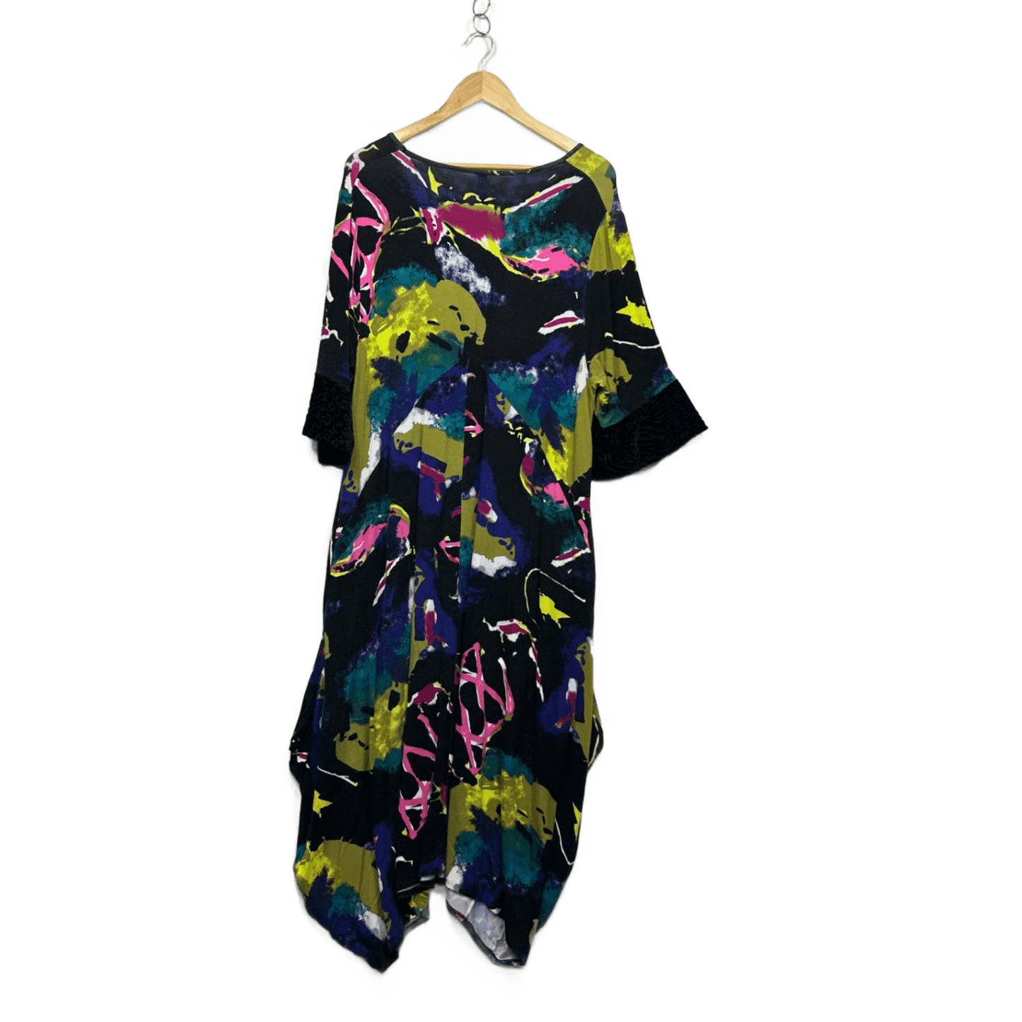 Taking Shape Shift Dress Size 16 Small Plus 3/4 Sleeve Jersey Pockets Casual