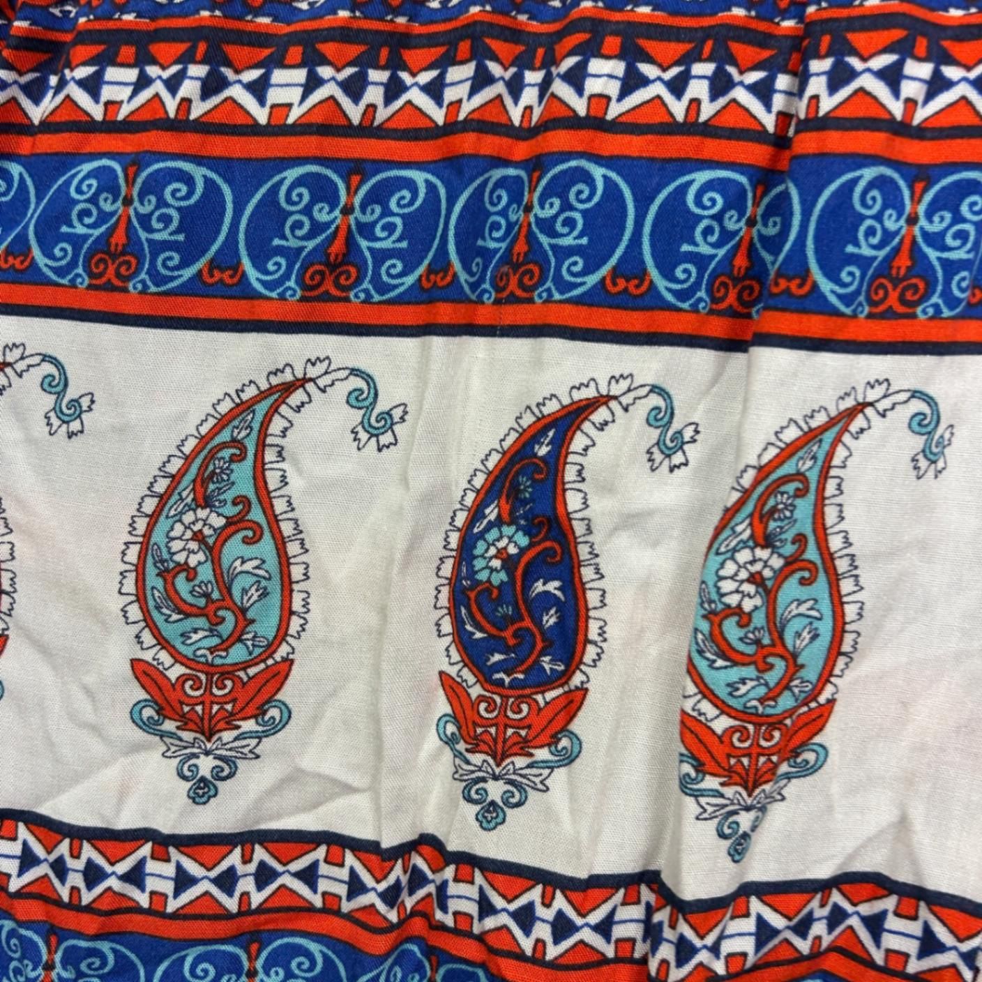 Rockmans Multicoloured Paisley Print Viscose Casual Top Size 18