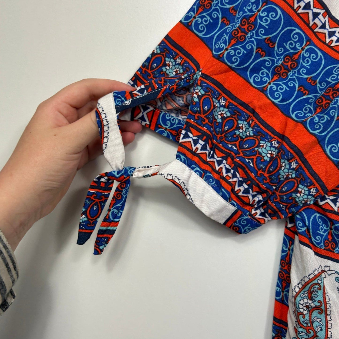 Rockmans Multicoloured Paisley Print Viscose Casual Top Size 18