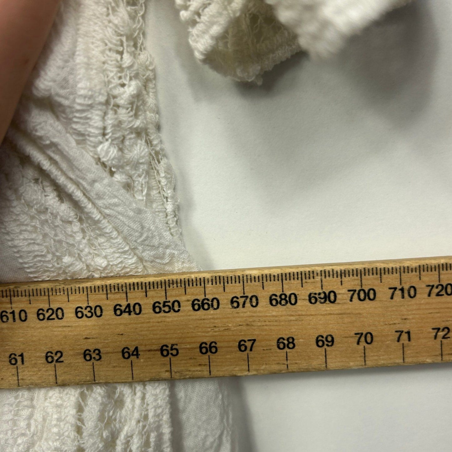 Rockmans White Embroidered Boho Duster Jacket Top Cover Up Size 18 Cotton