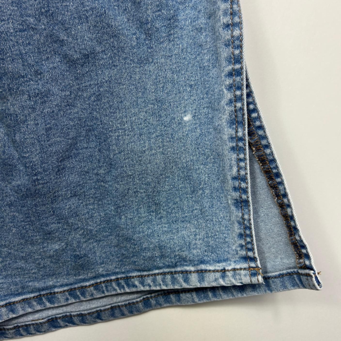 Autograph Denim Pencil Skirt Size 22 Pockets Zip Fly
