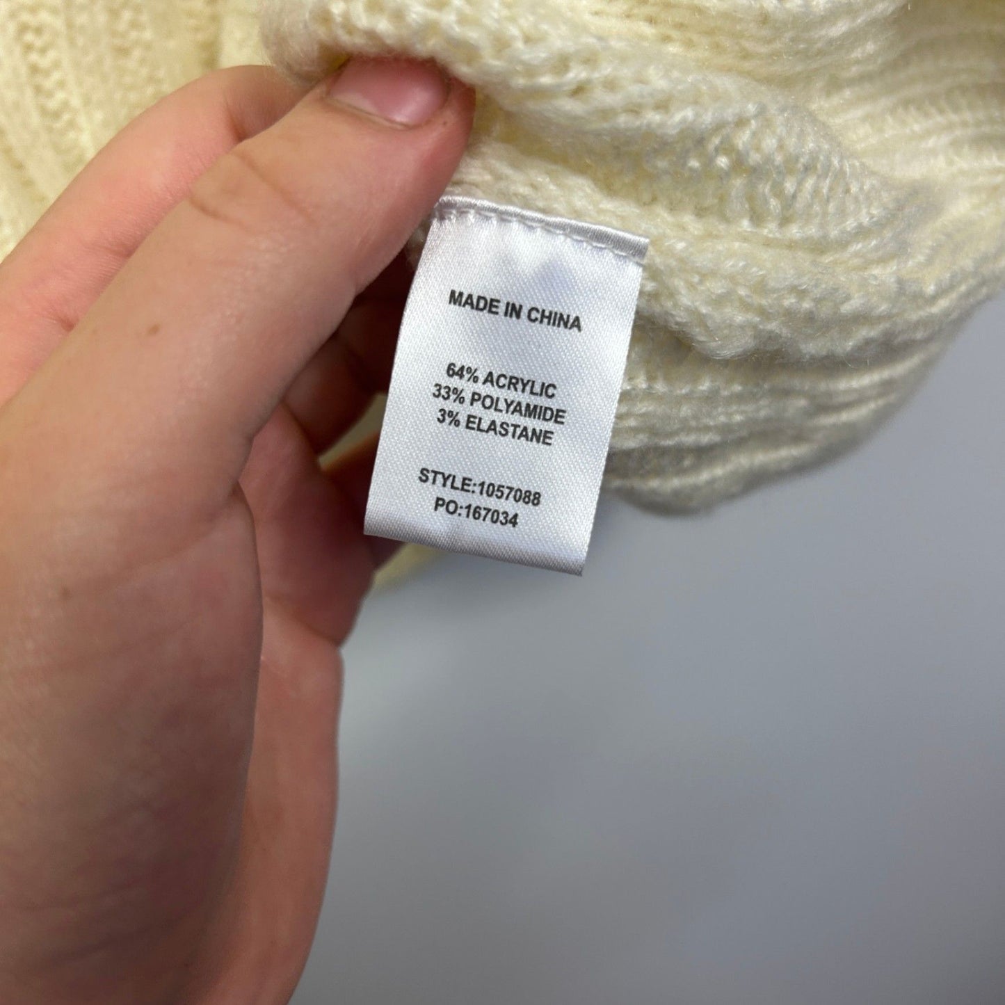 Beme Long Sleeve Cream Jumper Size 18 Plus Medium