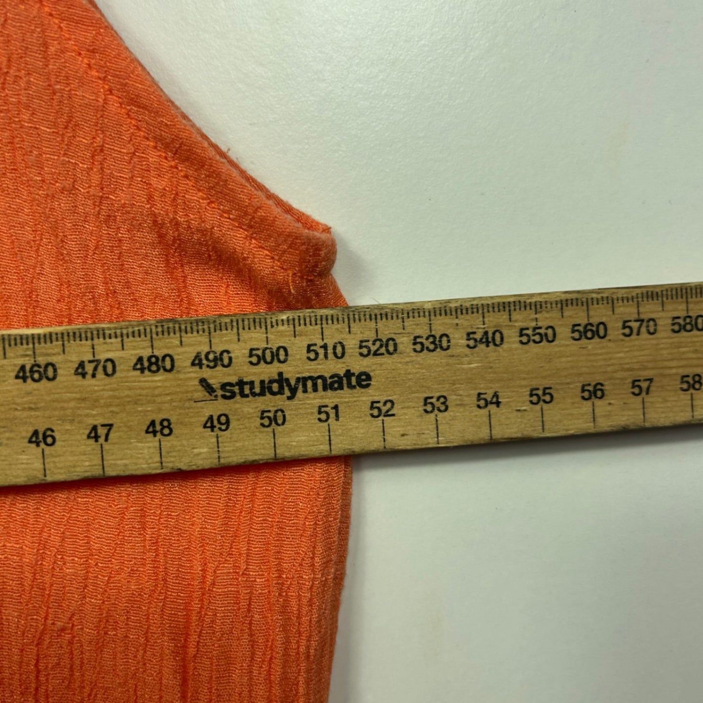 M.Style Orange Cotton Sleeveless Layered Crochet Boho Dress Size 18
