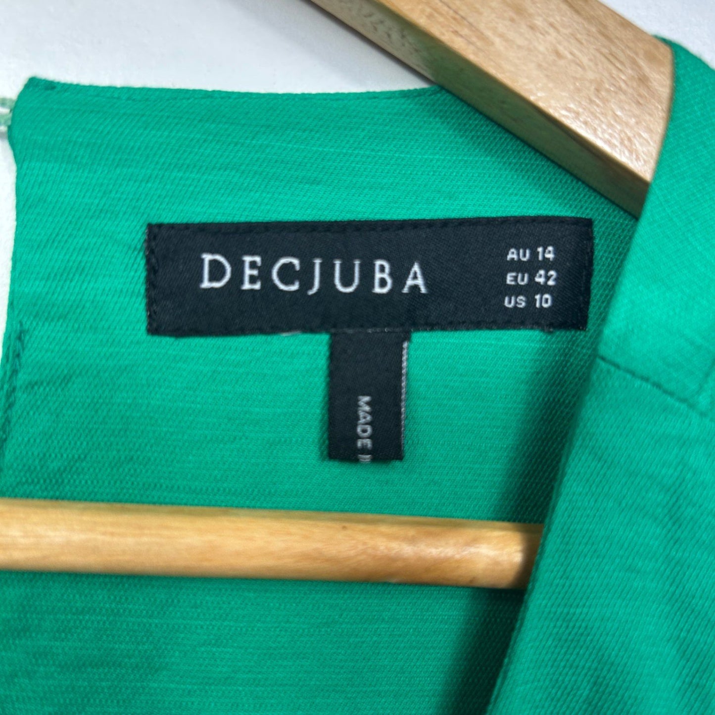 Decjuba Green Tiered Sleeveless Maxi Dress Size 14 Pockets Viscose