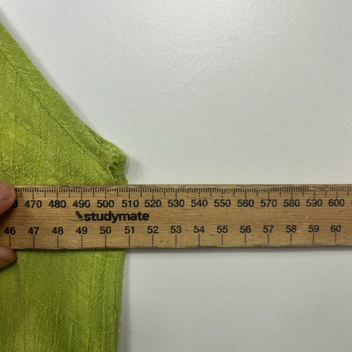 M.Style Green V-Neck Handkerchief Hem Layered Sleeveless Maxi Dress Size 18 Cotton