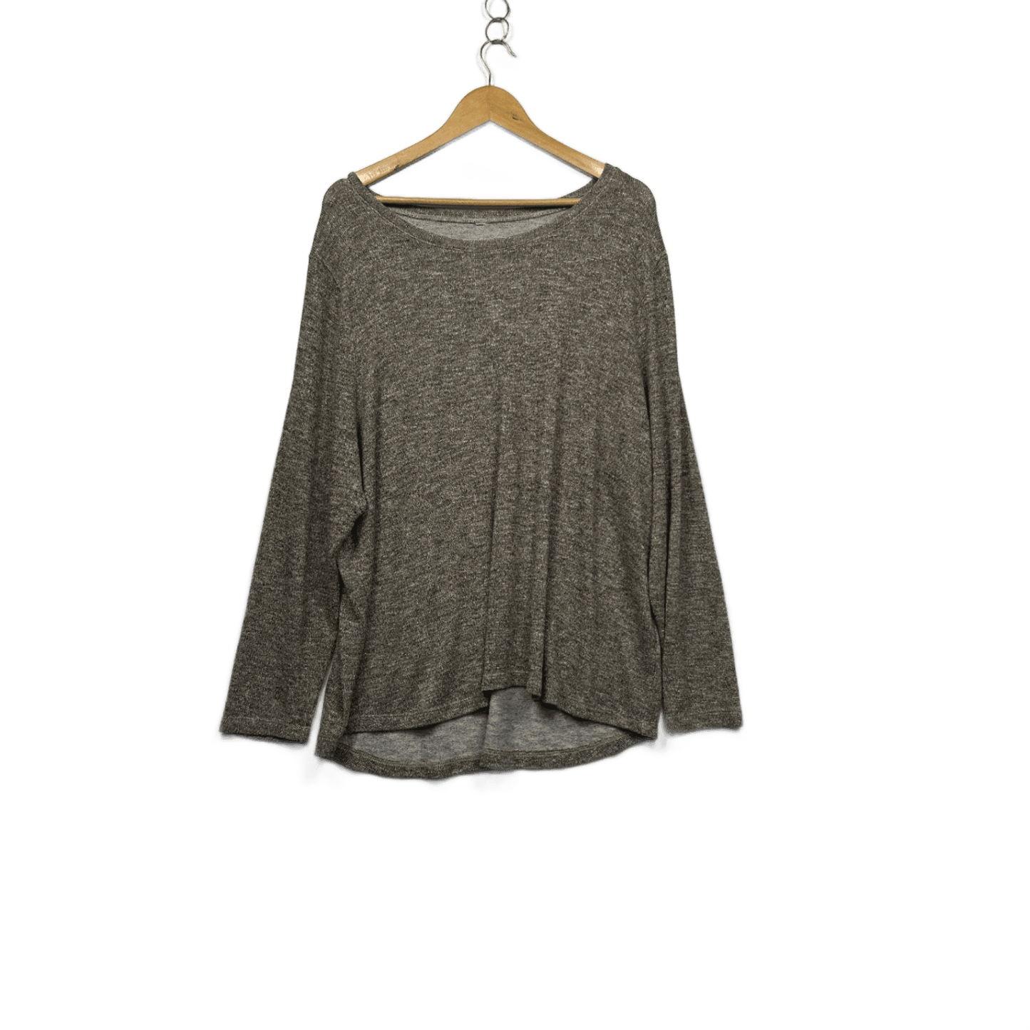 Avella Long Sleeve Metallica Gold Knit Top Size 22
