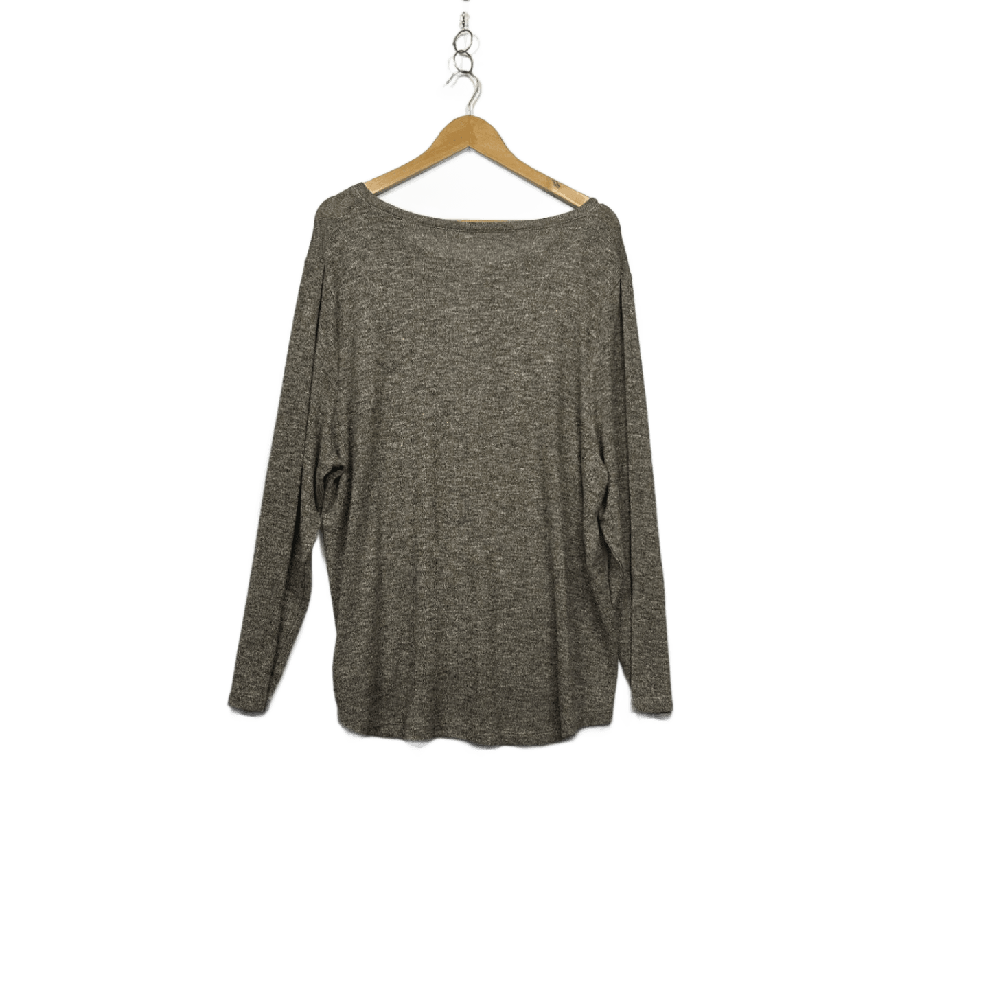Avella Long Sleeve Metallica Gold Knit Top Size 22