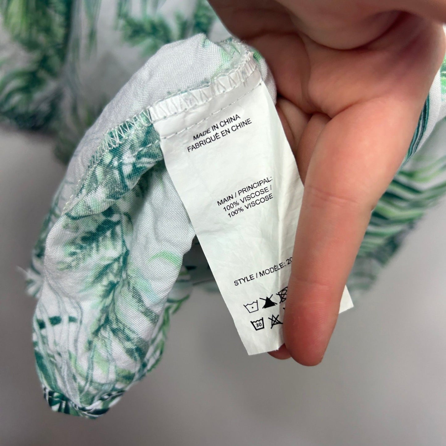 Millers Green Floral Leaf Print White Maxi Skirt Size 2XL 18 Viscose