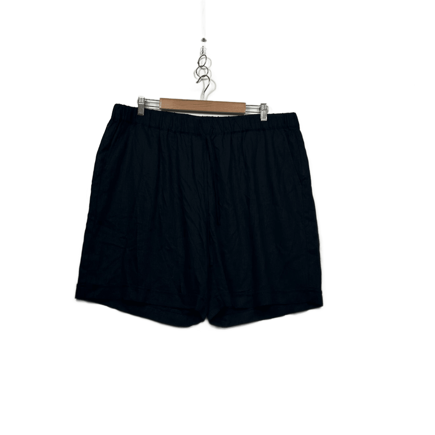 New Target Black Casual Linen Shorts Size 18 Plus
