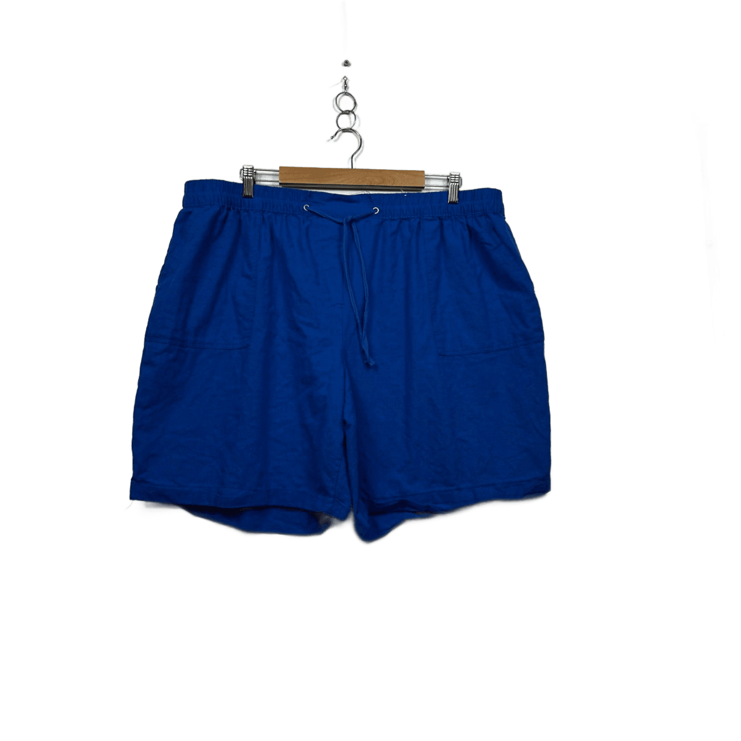 Millers Women's Blue Pockets Casual Shorts Size 22 Cotton Blend