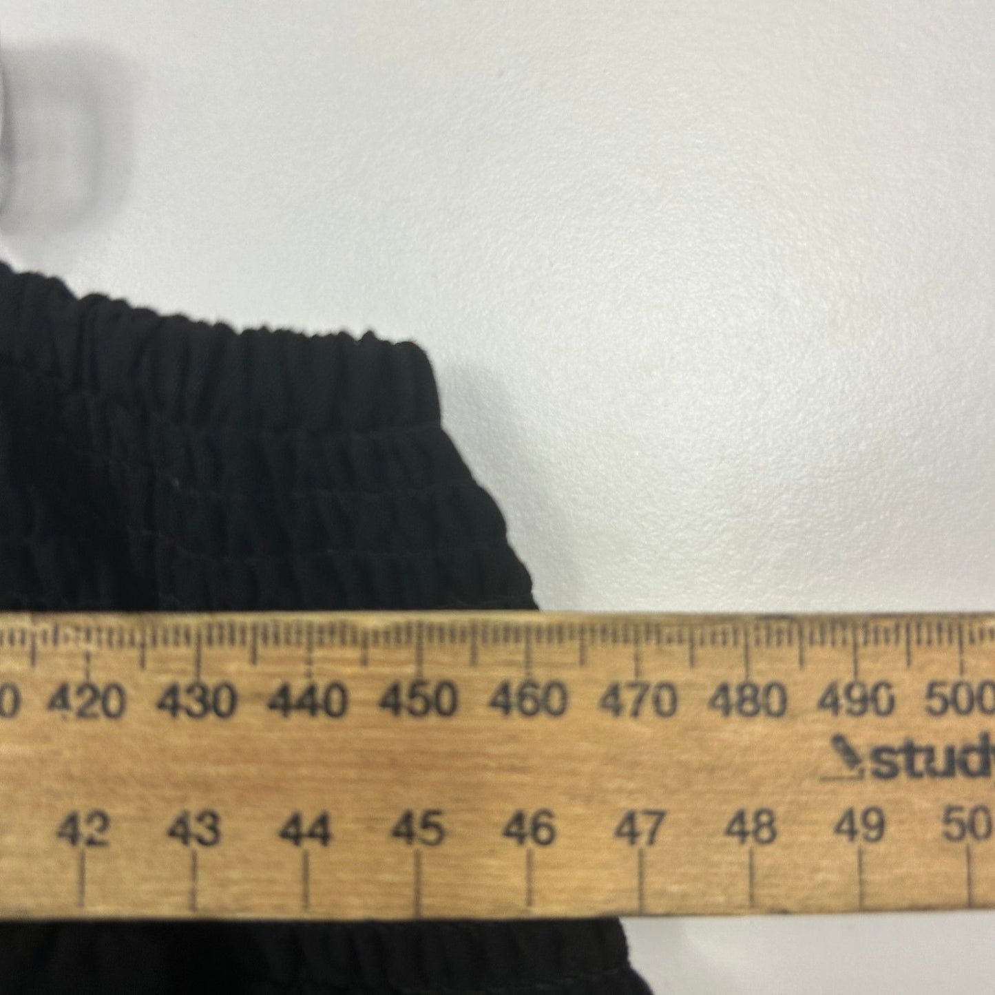 New edited Black Wide Leg Viscose Trousers Pants Size 24