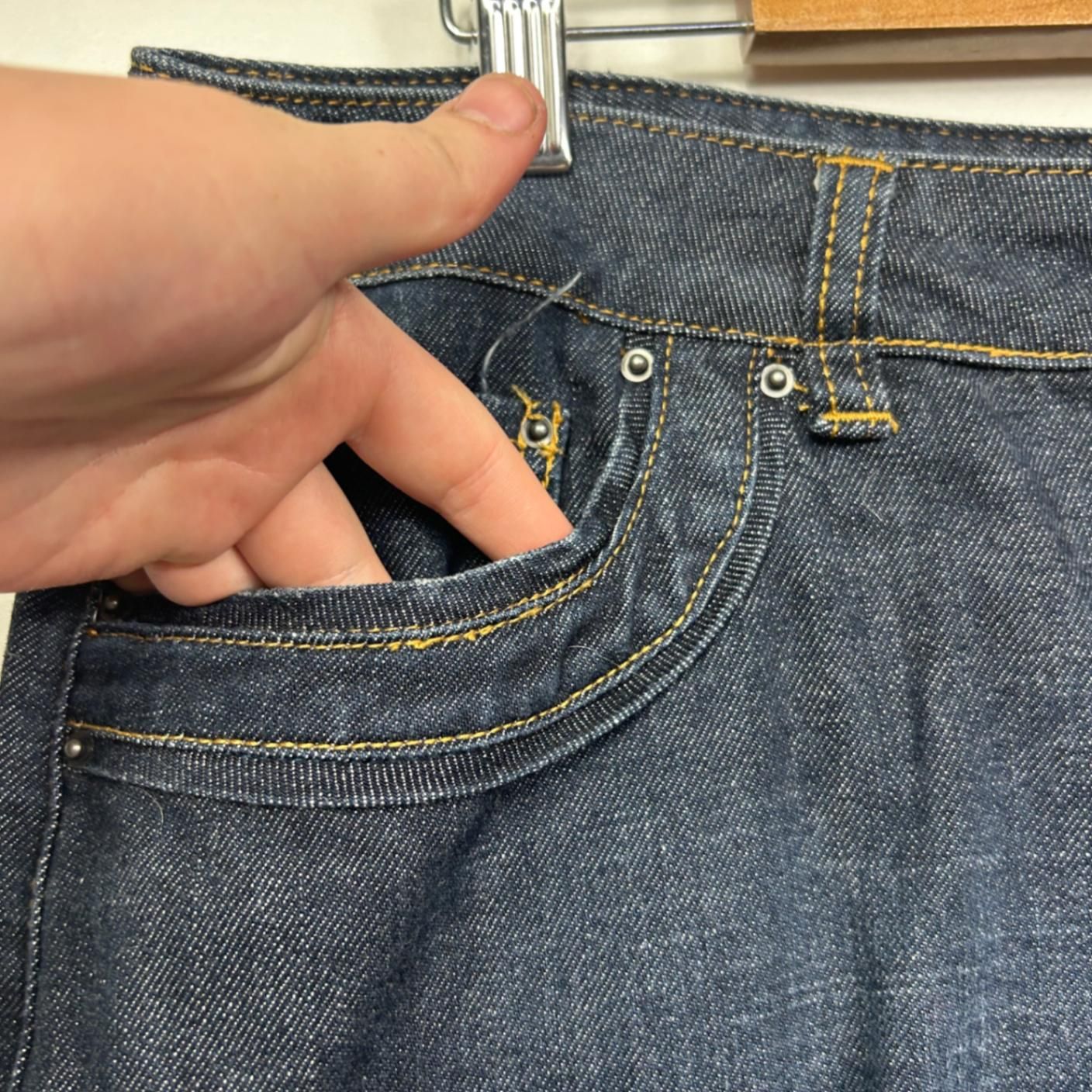 Sussan A-line Denim Size 16 Dark Wash Pockets Zip Fly Short Length