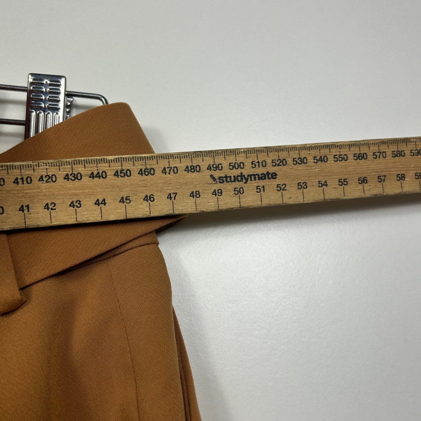 ZARA Brown Tailored Trousers Pants Size XL 14 16