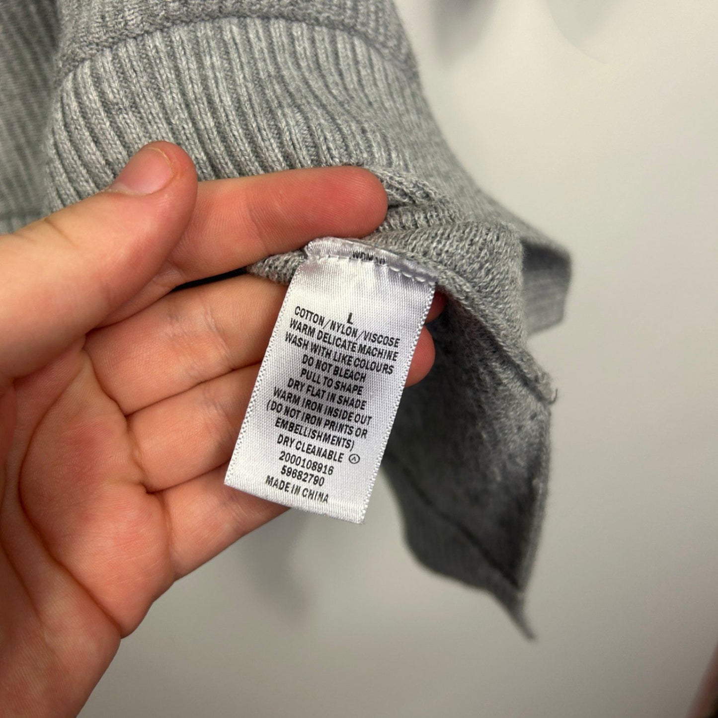 Target Grey Crew Neck Pullover Jumper Knit Top Size 14