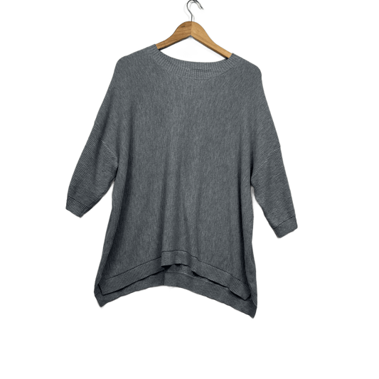 Target Grey Crew Neck Pullover Jumper Knit Top Size 14