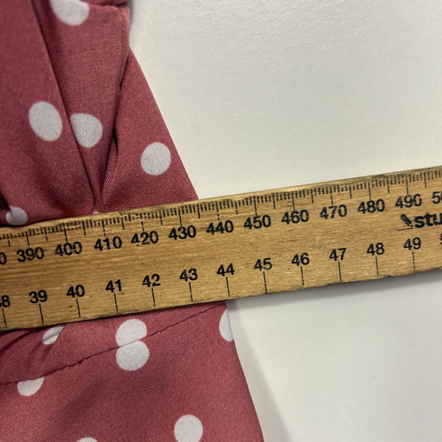 SHEIN Curve Pink Short Sleeve Off Shoulder Polka Dots Size 2XL 16 18