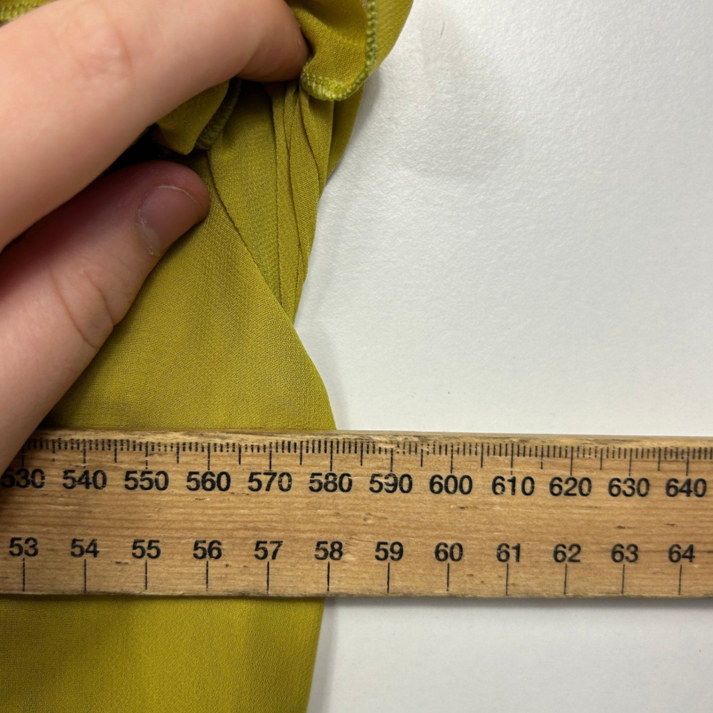 Swish Green Short Sleeve Scoop Neck Layered Blouse Size 18