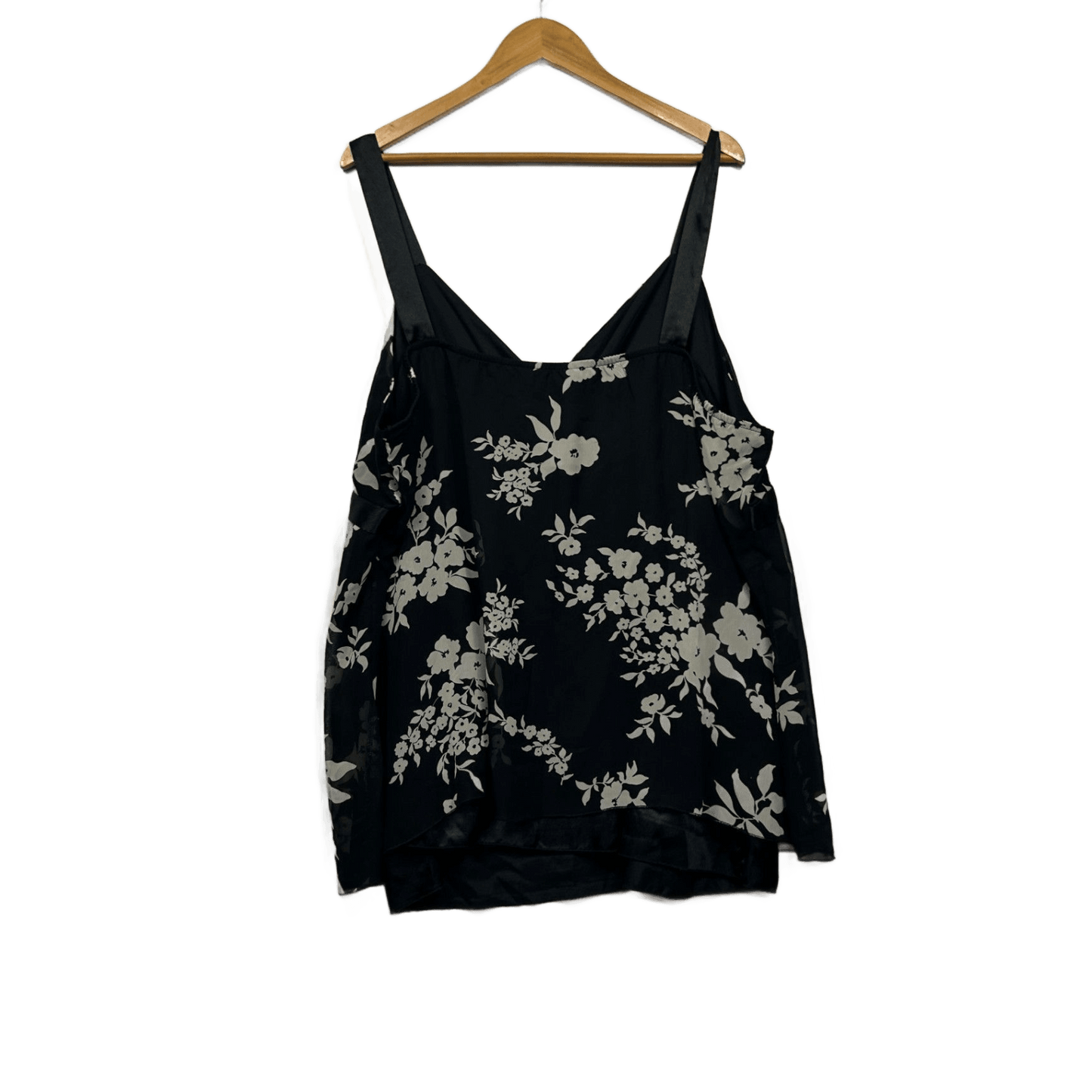 Expression Womens Black Polyester Sleeveless V-Neck Tunic Top Size 26