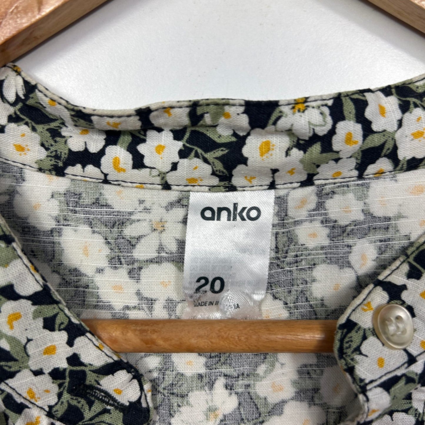 Anko Sleeveless Multicoloured Linen Blend Floral Maxi Dress Size 20 Pockets