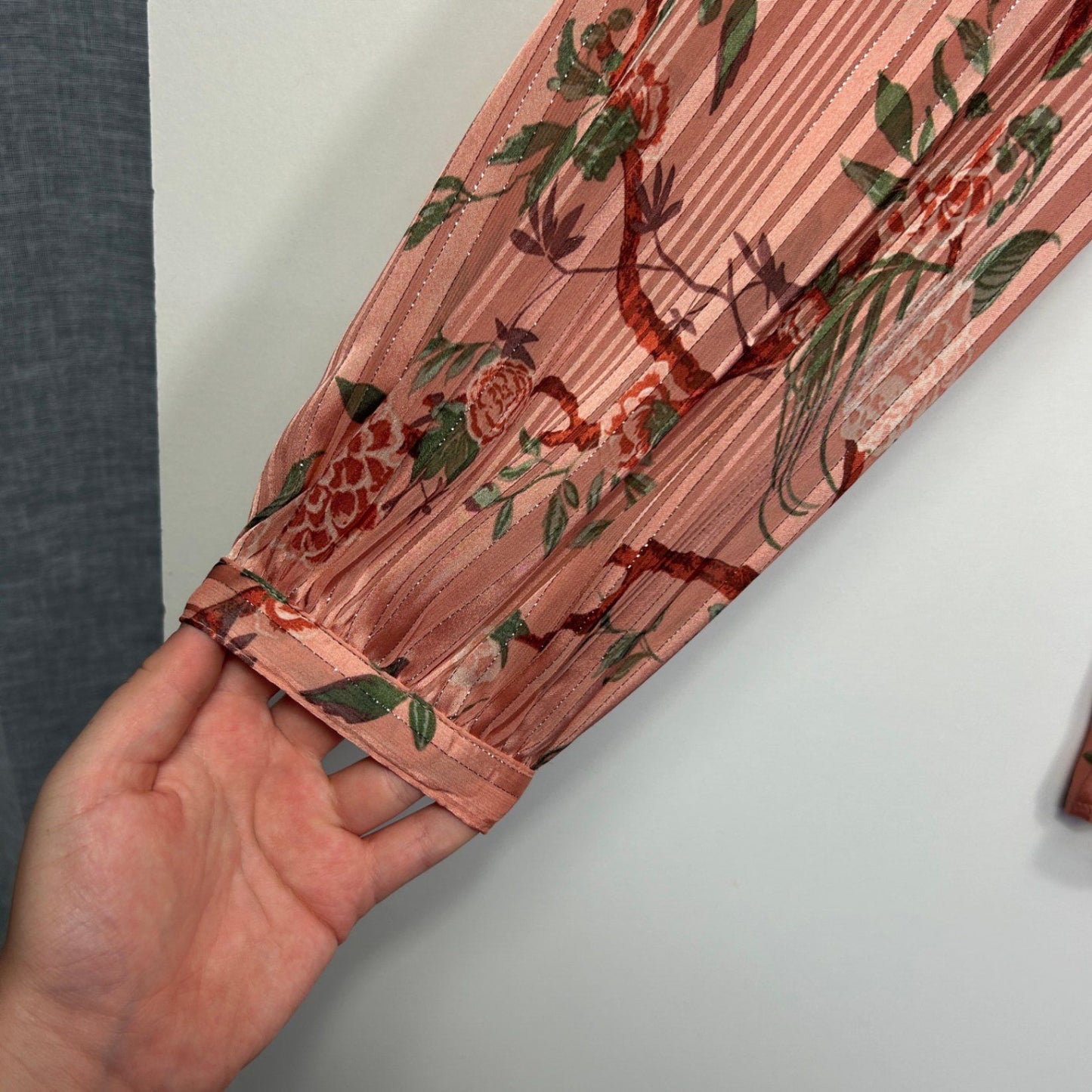 Anko Womens Multicoloured Floral Long Sleeve Top Blouse Size 16