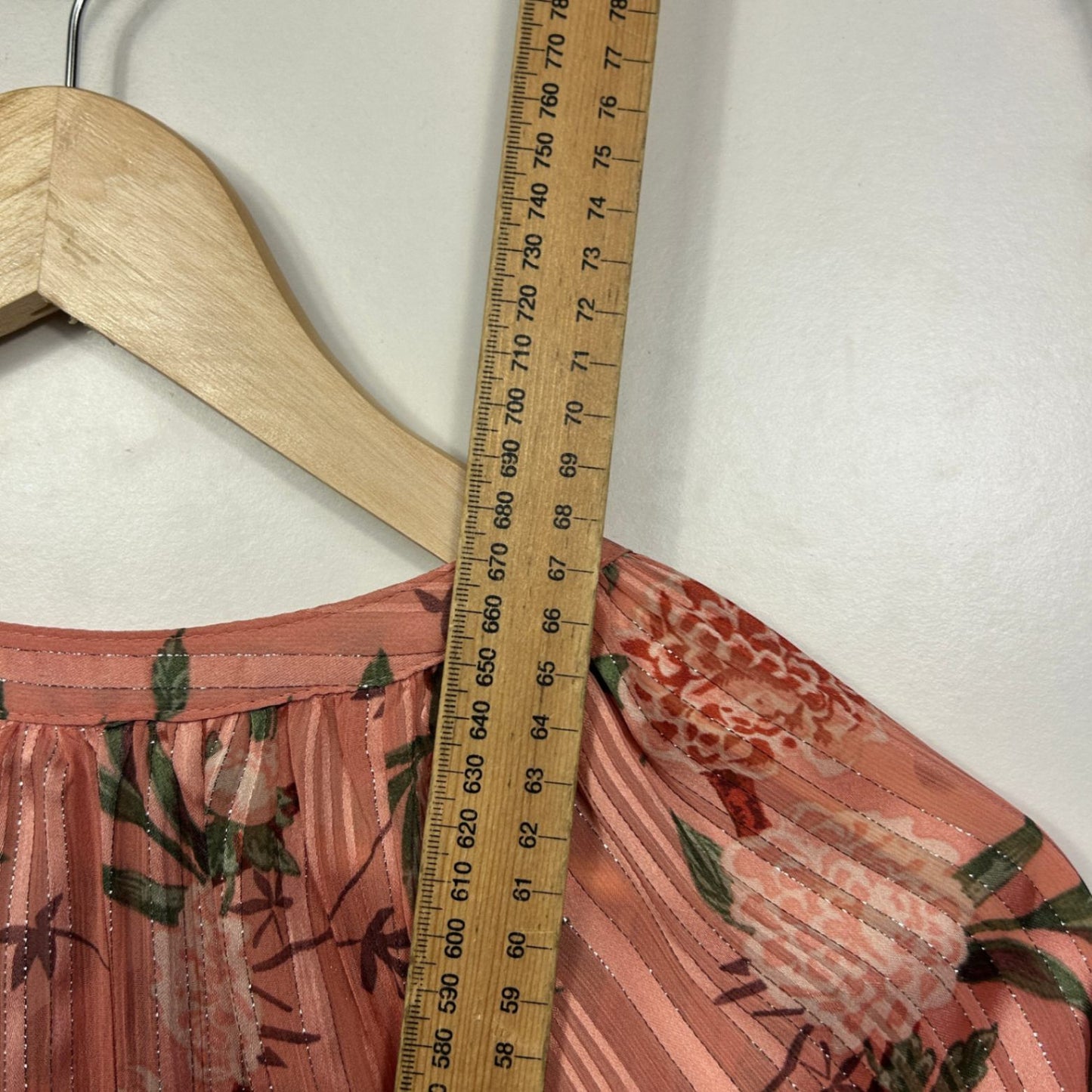 Anko Womens Multicoloured Floral Long Sleeve Top Blouse Size 16