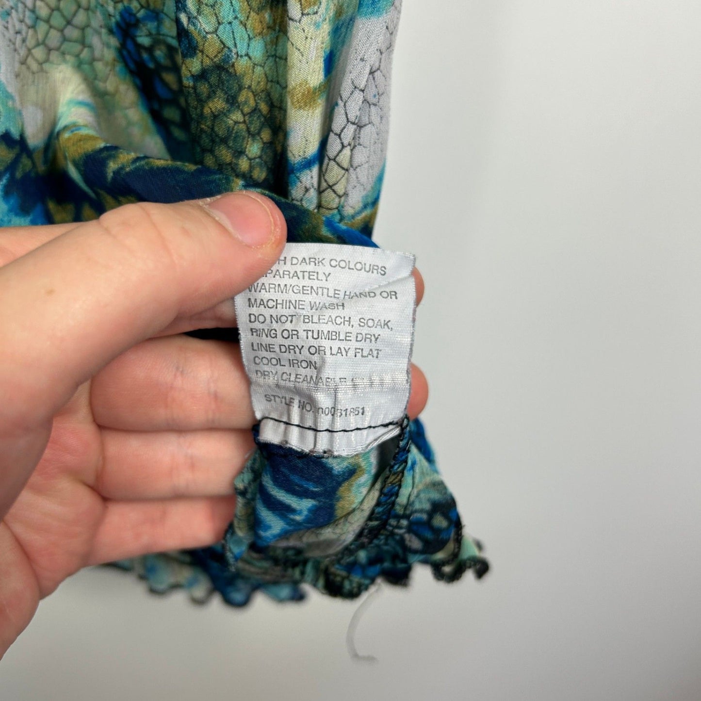 Millers Women's Blue Green Floral Top Blouse Size 20