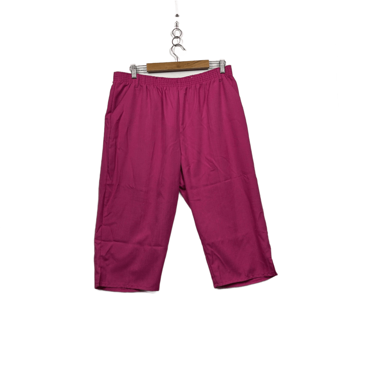 Millers Womens Pink Cropped Trousers Pull On Pants Size 16 Pockets